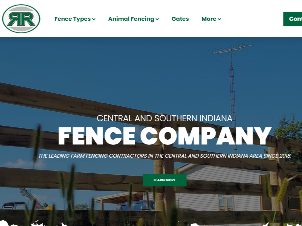 Photo of a Central Indiana farm fence company